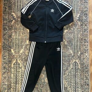 Adidas Kids Black Track Suit